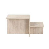 Couchtisch Harmony aus melaminbeschichteten Holz, 80×40×40 cm - ZEN ZONE Furniture