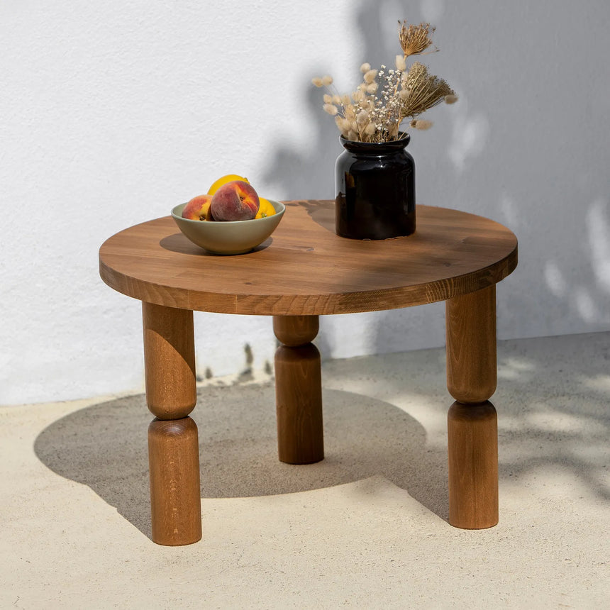 Couchtisch Ida aus Buchenholz in Kastanie, 60×60×40 cm von Hanah Home – Bild 4