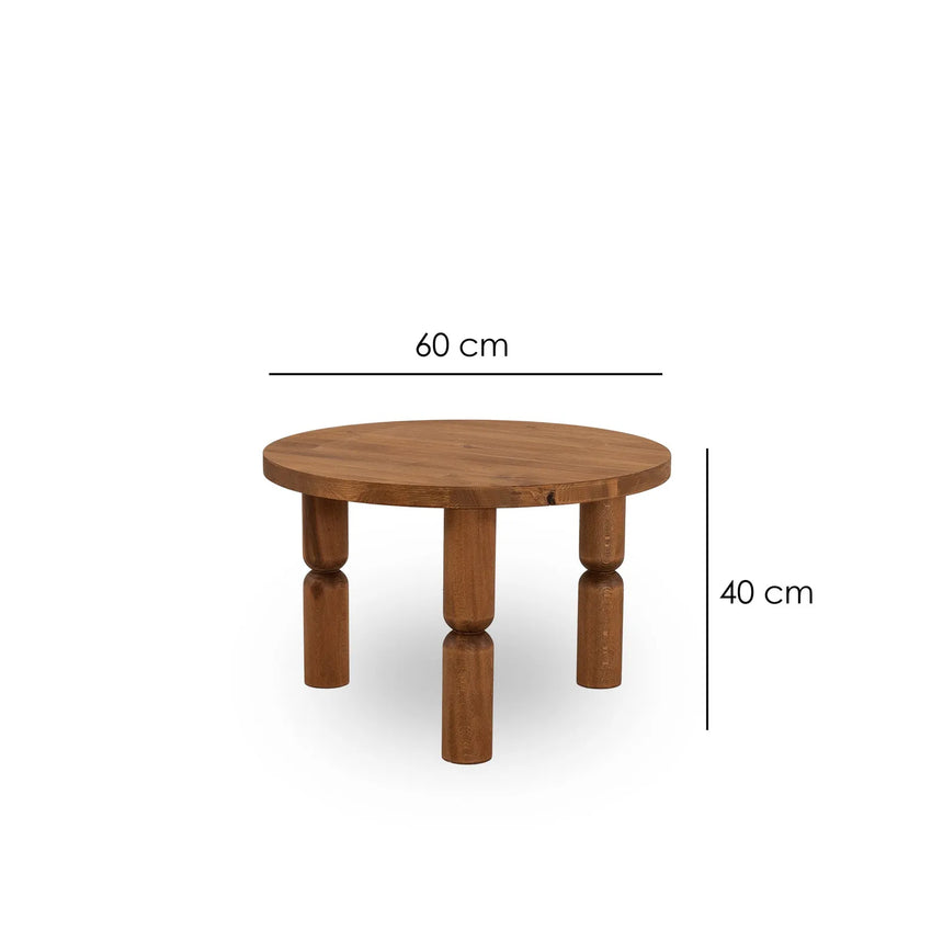 Couchtisch Ida aus Buchenholz in Kastanie, 60×60×40 cm von Hanah Home – Bild 7