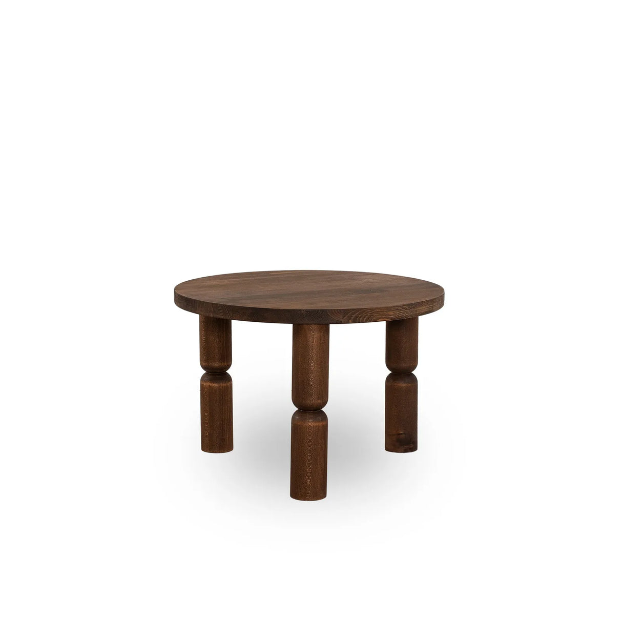 Couchtisch Ida aus Buchenholz in Walnuss, 60×60×40 cm von Hanah Home – Bild 7