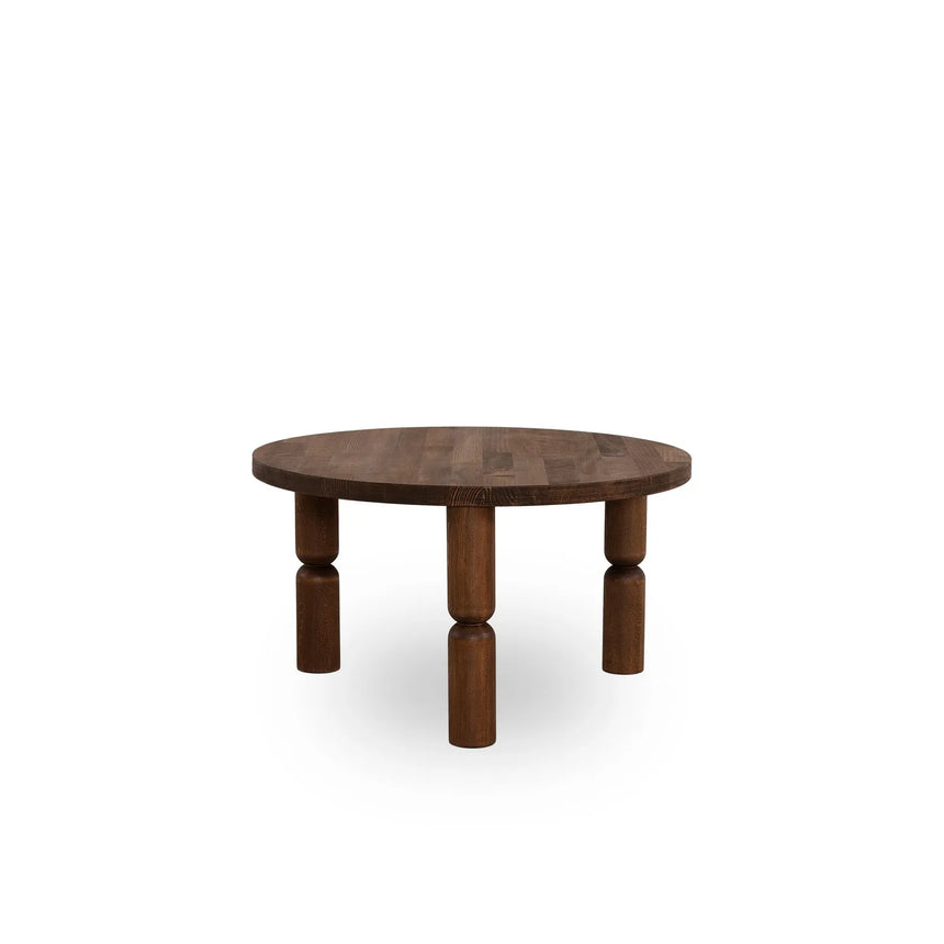Couchtisch Ida aus Buchenholz in Walnuss, 70×70×40 cm von Hanah Home – Bild 6