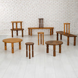 Couchtisch Ida aus Massivholz in Kastanie, 70×70×40 cm von Hanah Home – Bild 8