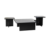 Couchtisch Jazz aus melaminbeschichteten Holz in Schwarz und Rauch, 80×80×30 cm von Hanah Home – Bild 6