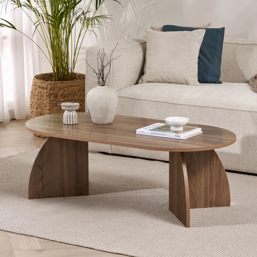 Couchtisch Melina aus melaminbeschichteten Holz, 120×60×40 cm von Hanah Home – Bild 1