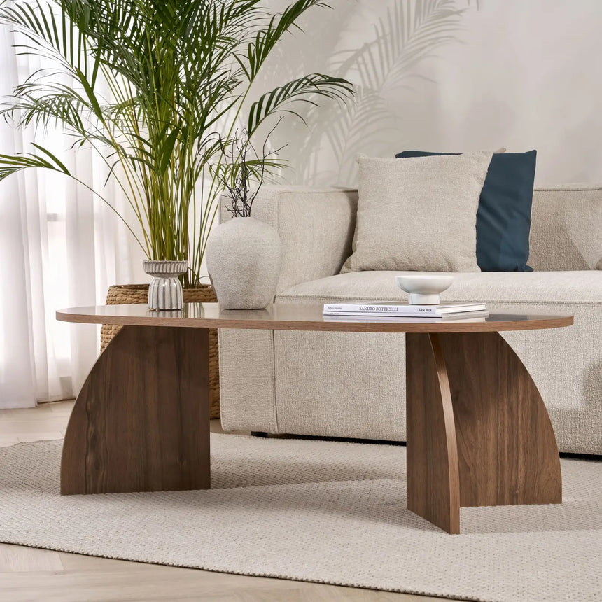 Couchtisch Melina aus melaminbeschichteten Holz, 120×60×40 cm von Hanah Home – Bild 4