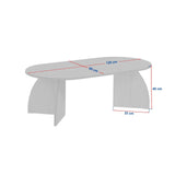 Couchtisch Melina aus melaminbeschichteten Holz, 120×60×40 cm - ZEN ZONE Furniture