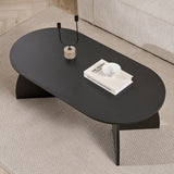 Couchtisch Melina aus melaminbeschichteten Holz in Holzschwarz, 120×60×40 cm von Hanah Home – Bild 3