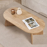 Couchtisch Melina aus melaminbeschichteten Holz in Saphir-Eiche, 120×60×40 cm von Hanah Home – Bild 3