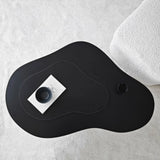 Couchtisch Melted aus melaminbeschichteten Holz in Schwarz, 105×65×35 cm von Hanah Home – Bild 6