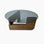 Couchtisch Mia aus massivem Kiefernholz und gehärtetem Glas, 75×75×35 cm von Hanah Home – Bild 8