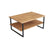 Couchtisch Neta aus massivem Kiefernholz und Metall in Eiche, 85×60×40 cm von Hanah Home – Bild 7