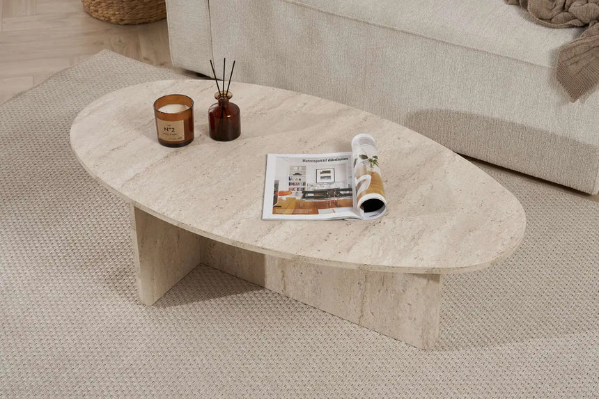 Couchtisch Orba aus melaminbeschichteter Spanplatte, 120×65×40 cm von Hanah Home – Bild 3