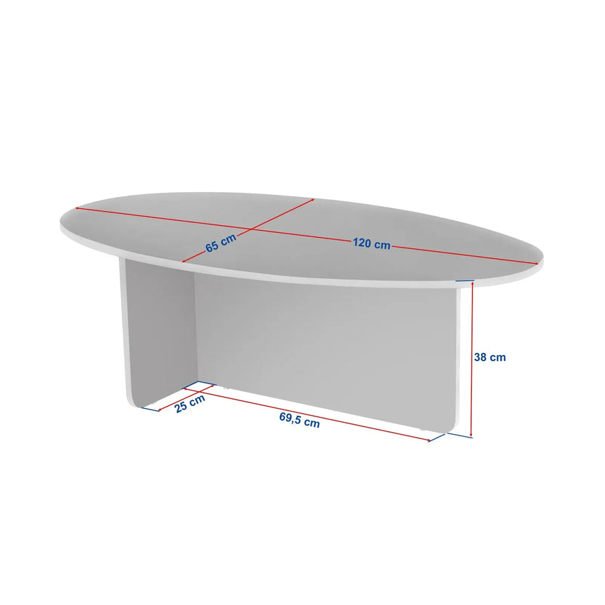 Couchtisch Orba aus Holz, 120×65×40 cm - ZEN ZONE Furniture
