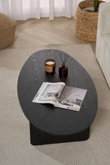 Couchtisch Orba aus melaminbeschichteter Spanplatte in Holzschwarz, 120×65×40 cm von Hanah Home – Bild 5