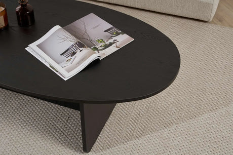 Couchtisch Orba aus melaminbeschichteter Spanplatte in Holzschwarz, 120×65×40 cm von Hanah Home – Bild 6