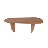 Couchtisch Ovalis aus Holz, 130×65×40 cm - ZEN ZONE Furniture