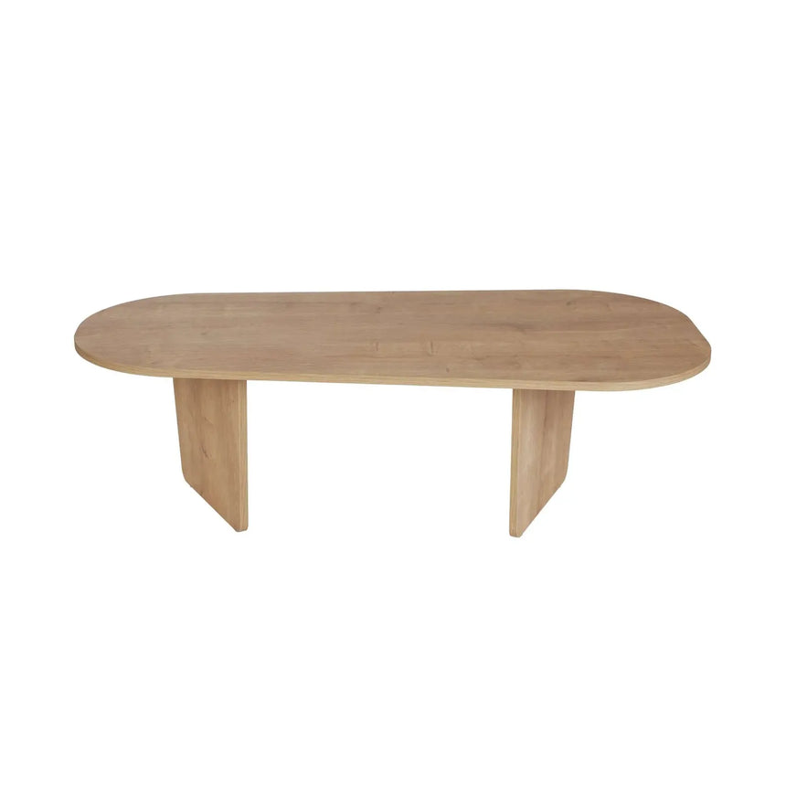 Couchtisch Ovalis aus Holz, 130×65×40 cm - ZEN ZONE Furniture