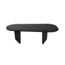 Couchtisch Ovalis aus Holz, 130×65×40 cm - ZEN ZONE Furniture
