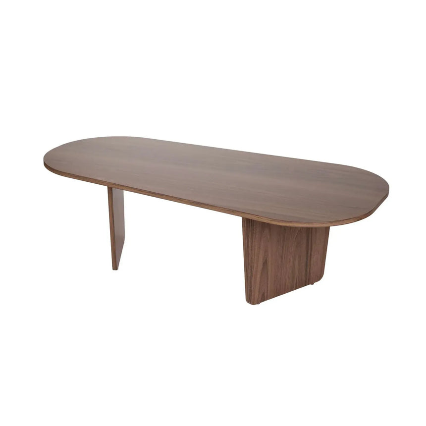 Couchtisch Ovalis aus Holz, 130×65×40 cm - ZEN ZONE Furniture