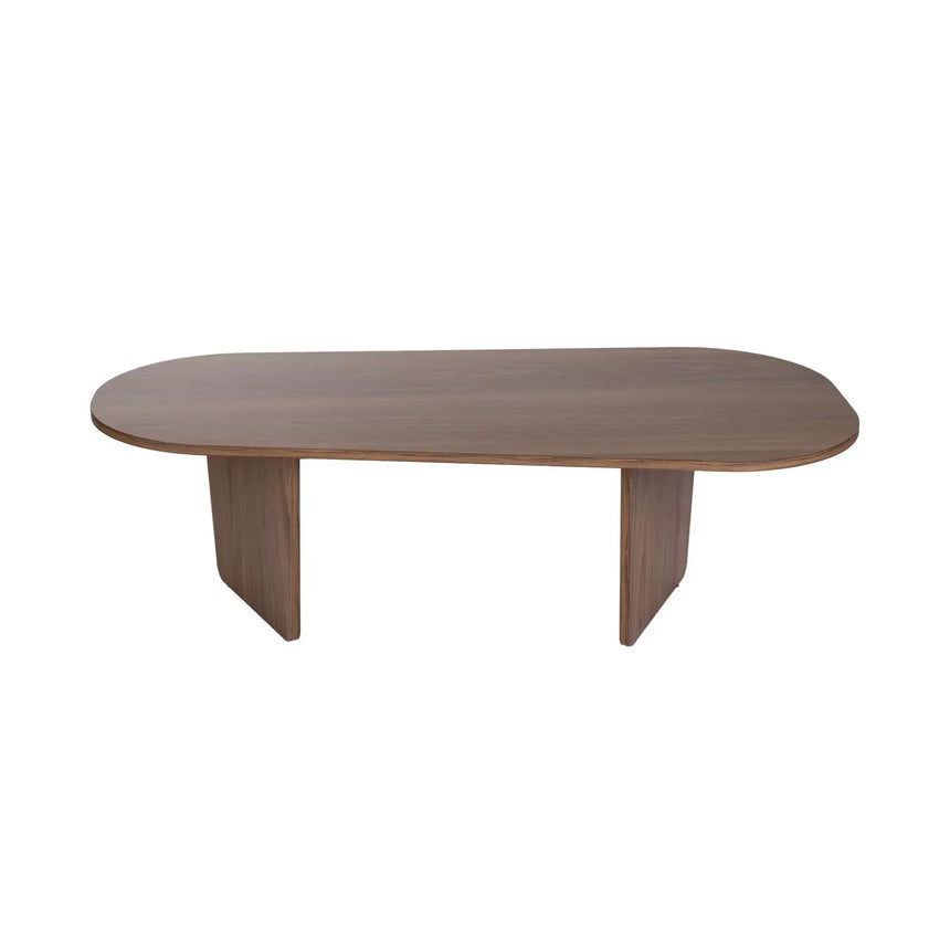 Couchtisch Ovalis aus Holz, 130×65×40 cm - ZEN ZONE Furniture