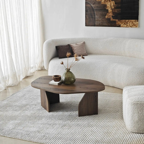 Couchtisch Rock aus melaminbeschichteten Holz, 100×60×35 cm von Hanah Home – Bild 1
