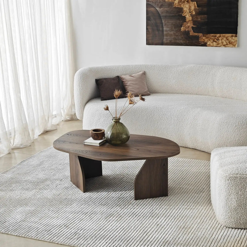 Couchtisch Rock aus melaminbeschichteten Holz, 100×60×35 cm von Hanah Home – Bild 1