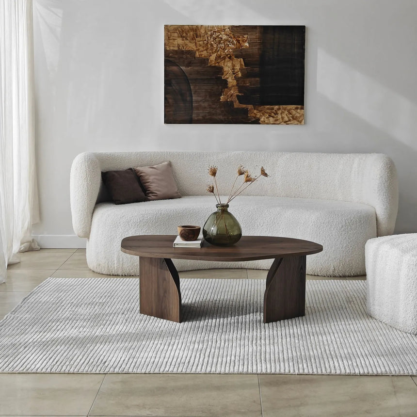 Couchtisch Rock aus melaminbeschichteten Holz, 100×60×35 cm von Hanah Home – Bild 3