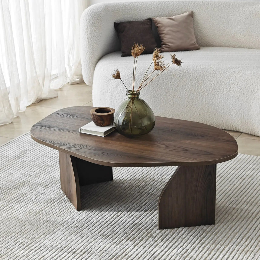 Couchtisch Rock aus melaminbeschichteten Holz, 100×60×35 cm von Hanah Home – Bild 5