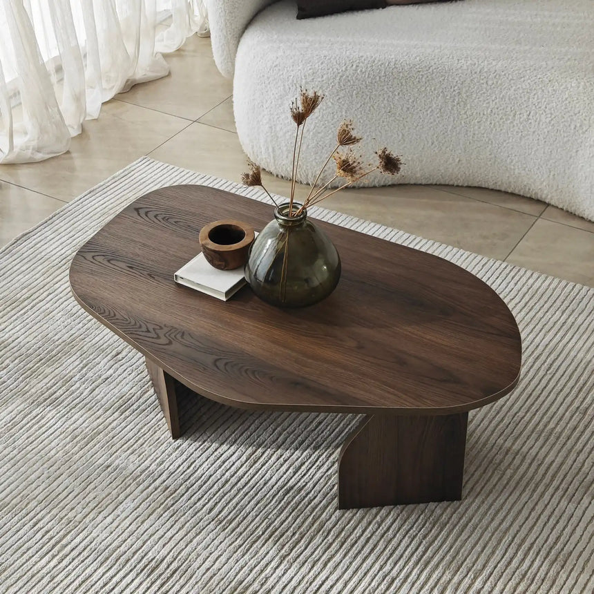 Couchtisch Rock aus melaminbeschichteten Holz, 100×60×35 cm von Hanah Home – Bild 6