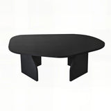 Couchtisch Rock aus melaminbeschichteten Holz in Schwarz, 100×60×35 cm von Hanah Home – Bild 9
