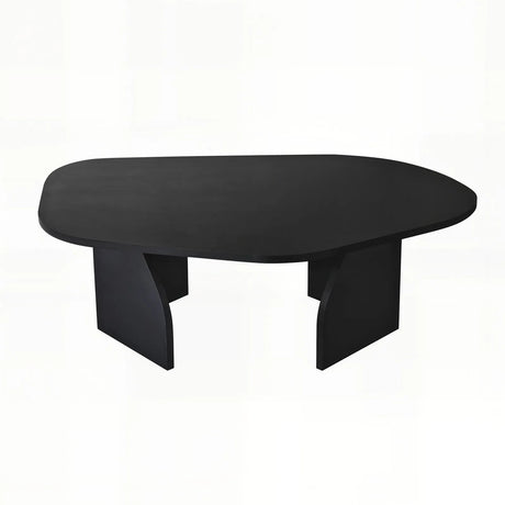 Couchtisch Rock aus melaminbeschichteten Holz in Schwarz, 100×60×35 cm von Hanah Home – Bild 9