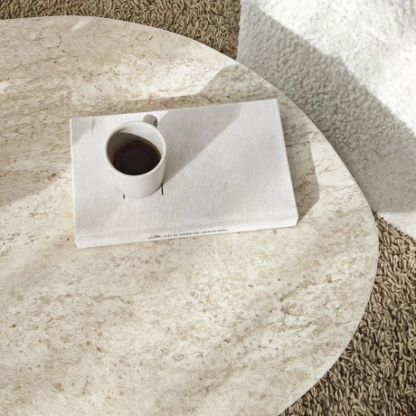 Couchtisch Rock aus melaminbeschichteten Holz in Travertin, 100×60×35 cm von Hanah Home – Bild 8