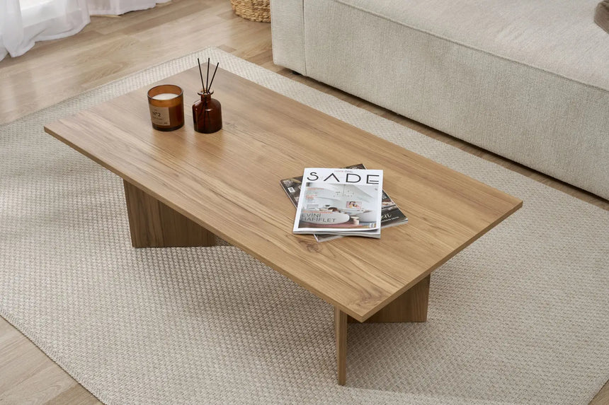 Couchtisch Sabin aus melaminbeschichteten Holz, 119×60×40 cm von Hanah Home – Bild 3
