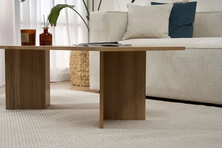 Couchtisch Sabin aus melaminbeschichteten Holz, 119×60×40 cm von Hanah Home – Bild 4