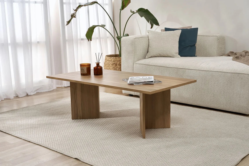 Couchtisch Sabin aus melaminbeschichteten Holz, 119×60×40 cm von Hanah Home – Bild 6