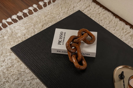 Couchtisch Sabin aus melaminbeschichteten Holz in Holzschwarz, 119×60×40 cm von Hanah Home – Bild 5