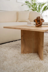 Couchtisch Sabin aus melaminbeschichteten Holz in Saphir-Eiche, 119×60×40 cm von Hanah Home – Bild 4