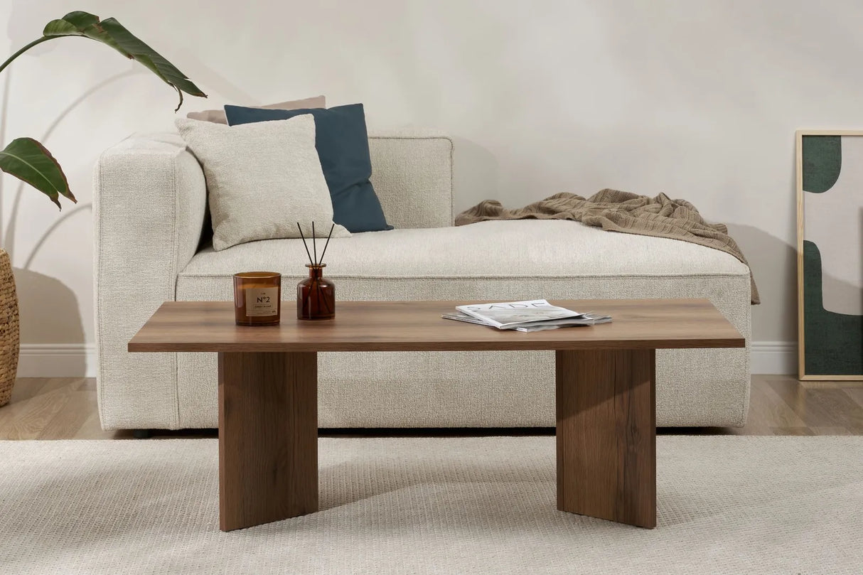 Couchtisch Sabin aus melaminbeschichteten Holz in VNT-Walnuss, 119×60×40 cm von Hanah Home – Bild 2