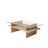Couchtisch Saga Rectangle aus Holz und gehärtetem Glas in Saphir und Transparent, 105×65×35 cm von Hanah Home – Bild 9