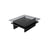 Couchtisch Saga Square aus gehärtetem Glas und melaminbeschichteten Holz in Schwarz und Dunkelgrau, 90×90×35 cm von Hanah Home – Bild 9