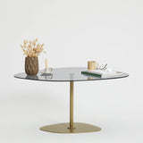 Couchtisch Soho aus gehärtetem Glas und Metall, 85×67×40 cm von Hanah Home – Bild 4