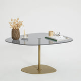 Couchtisch Soho aus gehärtetem Glas und Metall, 85×67×40 cm von Hanah Home – Bild 5