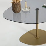 Couchtisch Soho aus gehärtetem Glas und Metall, 85×67×40 cm von Hanah Home – Bild 7