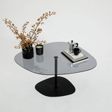 Couchtisch Soho aus gehärtetem Glas und Metall in Dunkelgrau und Schwarz, 85×67×40 cm von Hanah Home – Bild 6