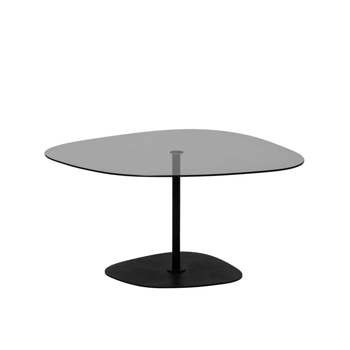Couchtisch Soho aus gehärtetem Glas und Metall in Dunkelgrau und Schwarz, 85×67×40 cm von Hanah Home – Bild 8