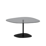 Couchtisch Soho aus gehärtetem Glas und Metall in Dunkelgrau und Schwarz, 85×67×40 cm von Hanah Home – Bild 8