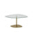Couchtisch Soho aus gehärtetem Glas und Metall in Transparent und Gold, 85×67×40 cm von Hanah Home – Bild 9