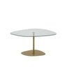 Couchtisch Soho aus gehärtetem Glas und Metall in Transparent und Gold, 85×67×40 cm von Hanah Home – Bild 9