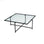 Couchtisch Sun S408 aus gehärtetem Glas und Metall, 85×85×35 cm von Hanah Home – Bild 10