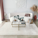 Couchtisch Sun S408 aus gehärtetem Glas und Metall in Gold, 85×85×35 cm von Hanah Home – Bild 5